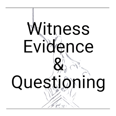 Witness Evidence And Questioning — Defence-Barrister.Co.Uk