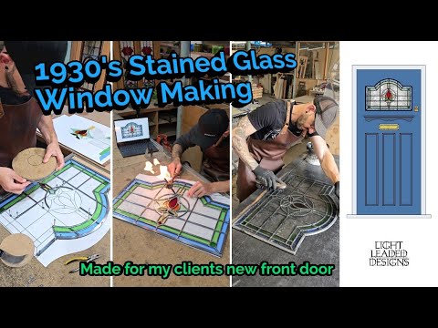 Stained Glass Window Making For My Clients New 1930's Front Door