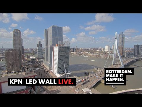Live Stream - Erasmusbrug, Rotterdam - KPN Led Wall